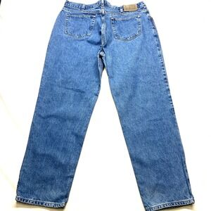 Outfitters Straight Jeans Mens 40x30 Blue Denim 100% Cotton Loose Fit 5-Pockets
